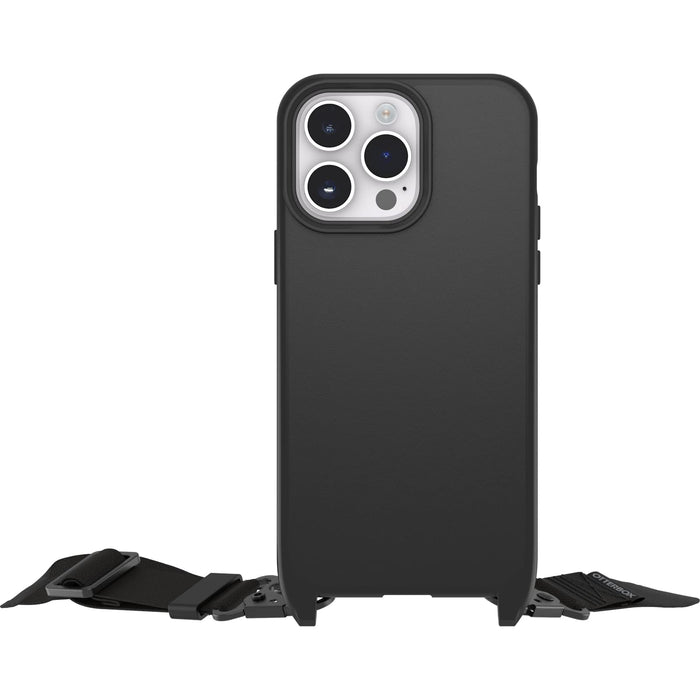 OtterBox React Series - Back cover for mobile phone - necklace - MagSafe compatibility - plastic - black - for Apple iPhone 14 Pro Max
