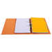 Exacompta PremTouch Lever Arch File A4 70 mm Orange 2 ring 53744E Cardboard, PVC (Polyvinyl Chloride) Portrait Pack of 10