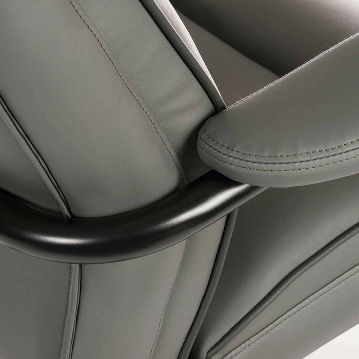 Goliath Duo Heavy Duty Bonded Leather Faced Executive Office Chair Grey - 6925GREY