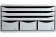 Exacompta Drawer Unit with 6 Drawers Store-Box Maxi Plastic Light Grey 35.5 x 27 x 27.1 cm