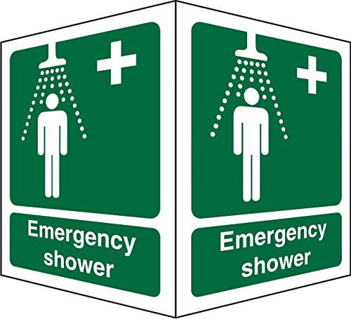 First Aid Sign Emergency Shower Plastic 20 x 15 cm
