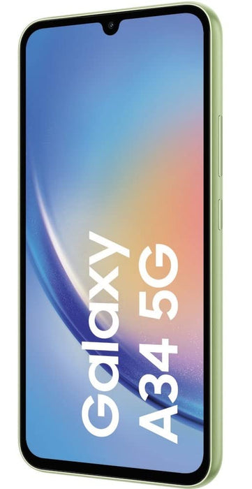 Samsung Galaxy A34 5G 6.6 Inch Hybrid Dual SIM 6GB RAM 128GB Storage Mobile Phone Awesome Lime