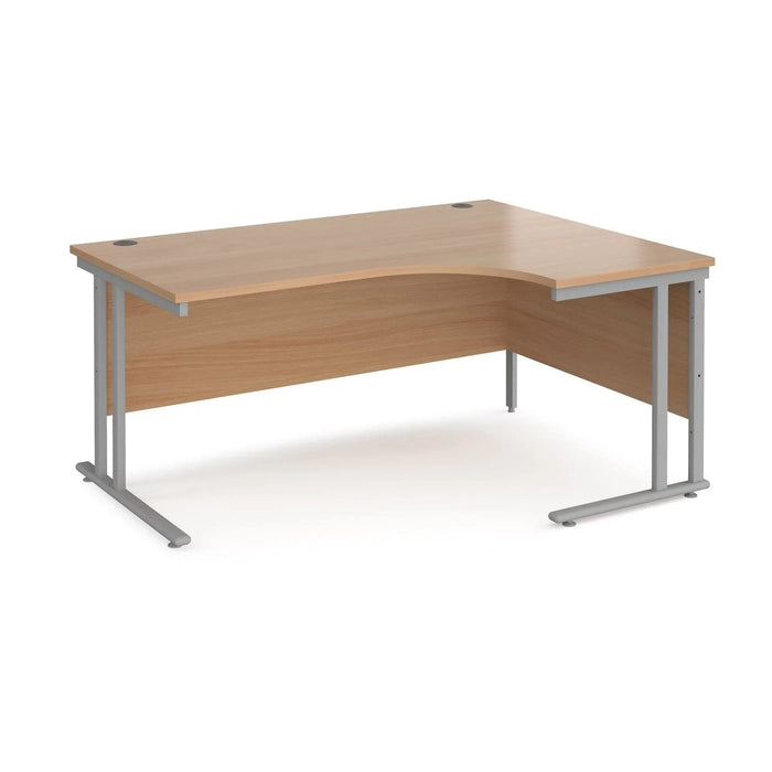 Dams International Right Hand Ergonomic Desk MC16ERSB 1,600 x 1,200 x 725 x 800 - 990 mm