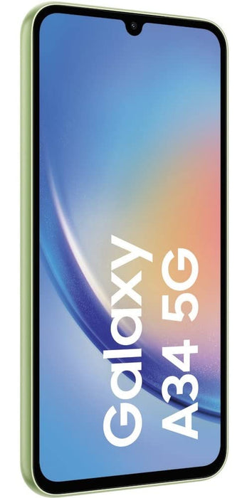 Samsung Galaxy A34 5G 6.6 Inch Hybrid Dual SIM 6GB RAM 128GB Storage Mobile Phone Awesome Lime