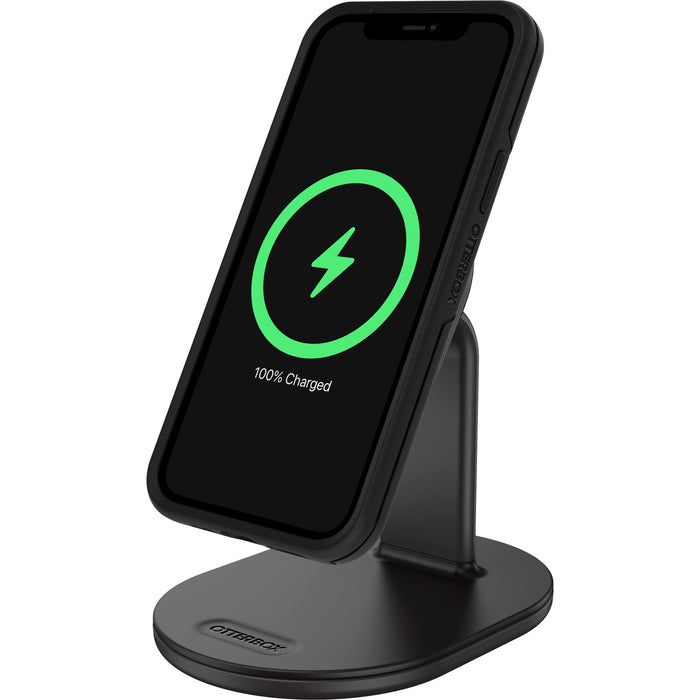 OtterBox - Wireless charging stand - for magsafe - 7.5 Watt - PD 2.0, PD 3.0 - radiant night (black) - for Apple iPhone 12, 13, 14