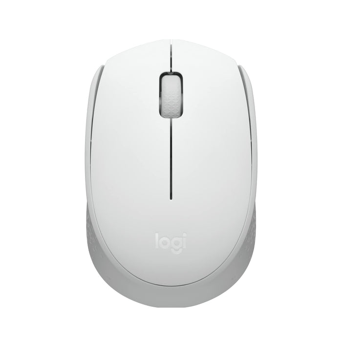 Logitech M171 1000 DPI Ambidextrous RF Wireless Optical Mouse Off White