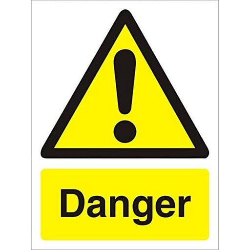 Warning Sign Danger Plastic 20 x 15 cm
