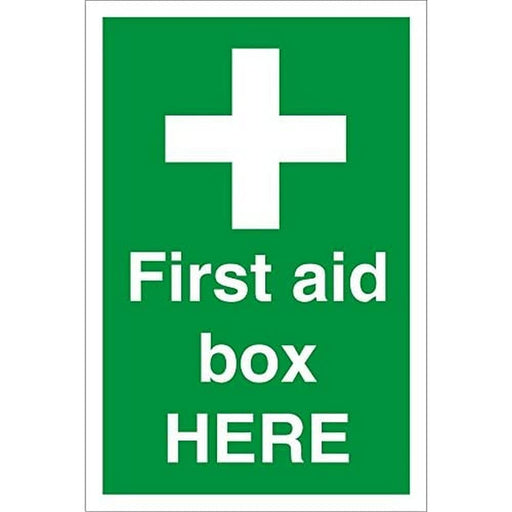 First Aid Sign First Aid Box Fluted Board 30 x 20 cm