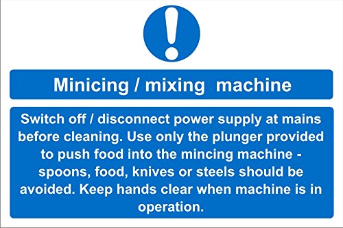 Catering Sign Mincing/Mixing Vinyl 15 x 20 cm