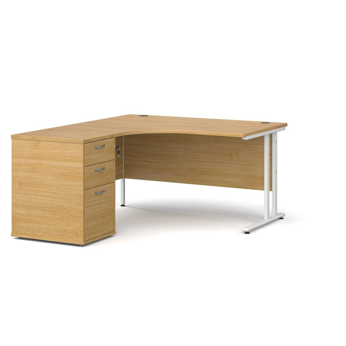 Dams International Desk with Pedestal EBWH14LO 1,400 x 1,626 x 725 mm