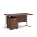 Dams International Straight Desk with 2 Drawer Pedestal SBWH214W 1,400 x 800 x 725 mm