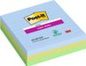Post-it Sticky Notes Oasis 101 x 101 mm Assorted 90 Sheets Pack of 3