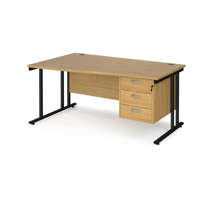 Dams International Wave Desk MC16WLP3KO 1,600 x 725 x 800 - 990 mm