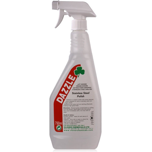Clover Dazzle S/Steel Clnr 750Ml Pk6