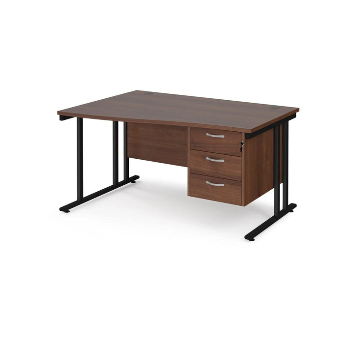 Dams International Wave Desk MC14WLP3KW 1,400 x 725 x 800 - 990 mm
