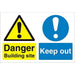 Site Sign Keep Out PVC 30 x 40 cm