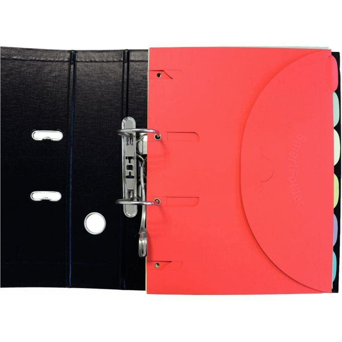 Djois Smartfolder Document Wallet 111302 A4 Cardboard Velcro fastener 24.5 (W) x 32.5 (D) x 0.1 (H) cm Assorted Pack of 6