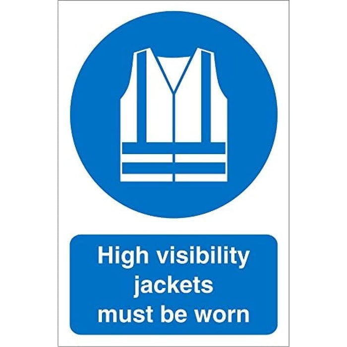 Mandatory Sign High Vis Fluted Board 30 x 20 cm