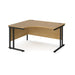 Dams International Left Hand Ergonomic Desk MC14ELKO 1,400 x 1,200 x 725 x 800 - 990 mm