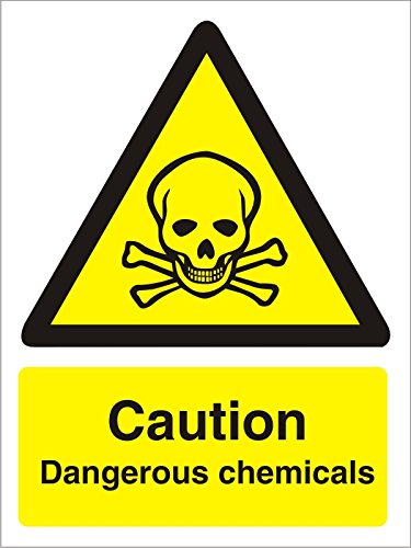 Warning Sign Dangerous Chemicals Plastic 40 x 30 cm