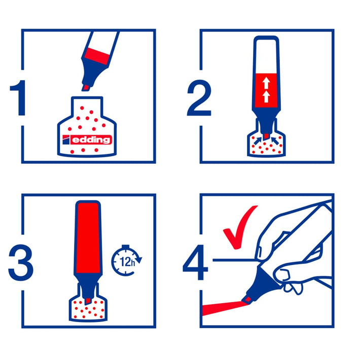 edding E-24 Highlighter Pastel Rose Pack of 10