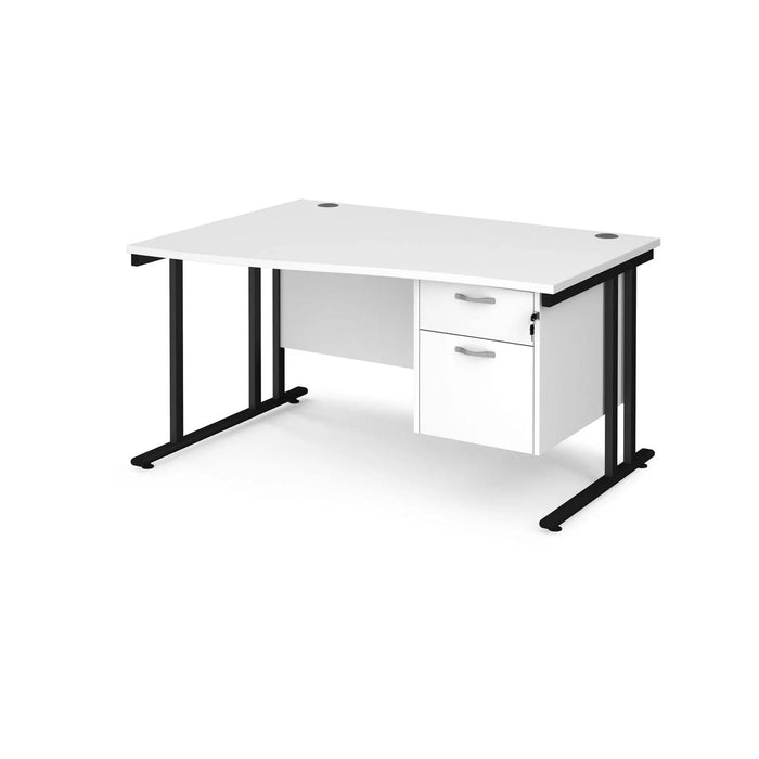 Dams International Wave Desk MC14WLP2KWH 1,400 x 725 x 800 - 990 mm