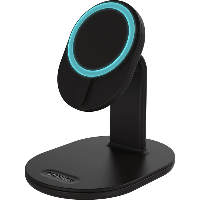 OtterBox - Wireless charging stand - for magsafe - 7.5 Watt - PD 2.0, PD 3.0 - radiant night (black) - for Apple iPhone 12, 13, 14