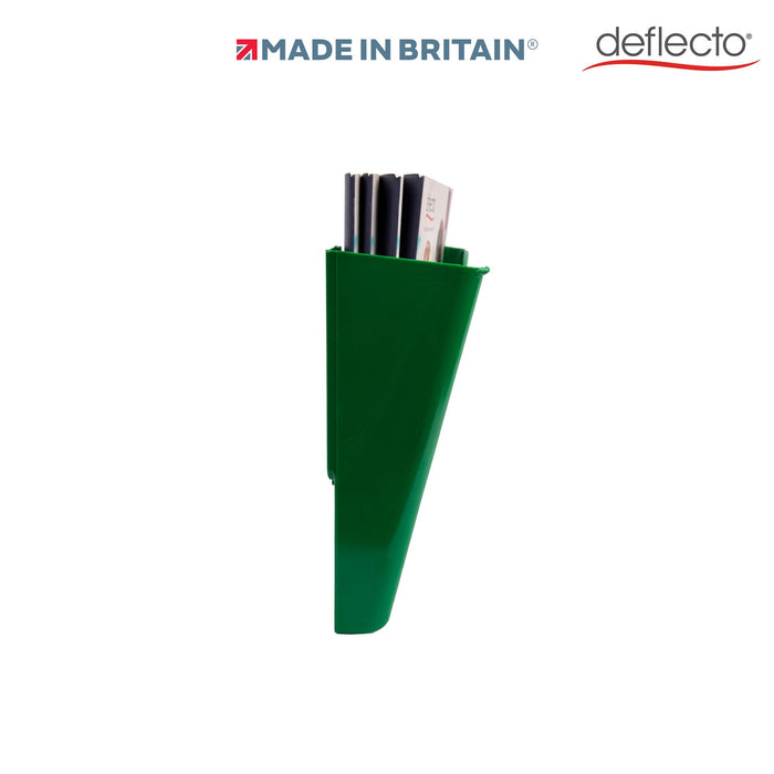 Deflecto A4 Literature Display Through Hole Green CP078YTGRN 26.5 x 10 x 26 cm