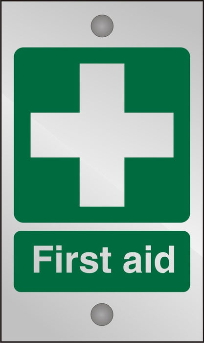 First Aid Sign First Aid Acrylic 20 x 12 cm