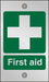 First Aid Sign First Aid Acrylic 20 x 12 cm