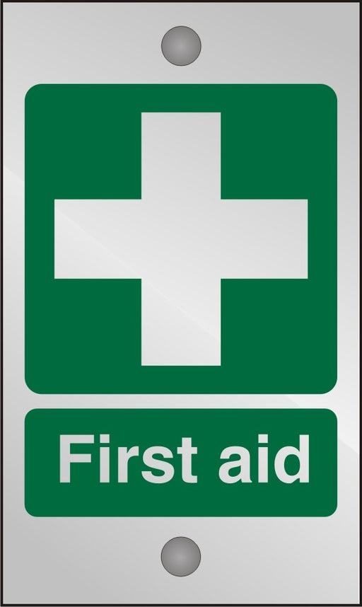 First Aid Sign First Aid Acrylic 20 x 12 cm