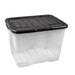 Storage Box XW205-CLR/BLK-EX 24 L Transparent Polypropylene 40 x 30 x 28 cm