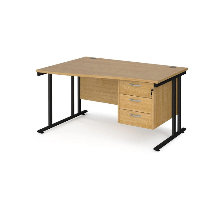 Dams International Wave Desk MC14WLP3KO 1,400 x 725 x 800 - 990 mm