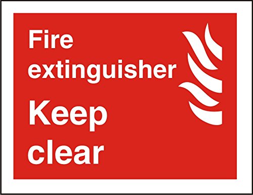 Exit Sign Keep Clear Plastic 15 x 20 cm