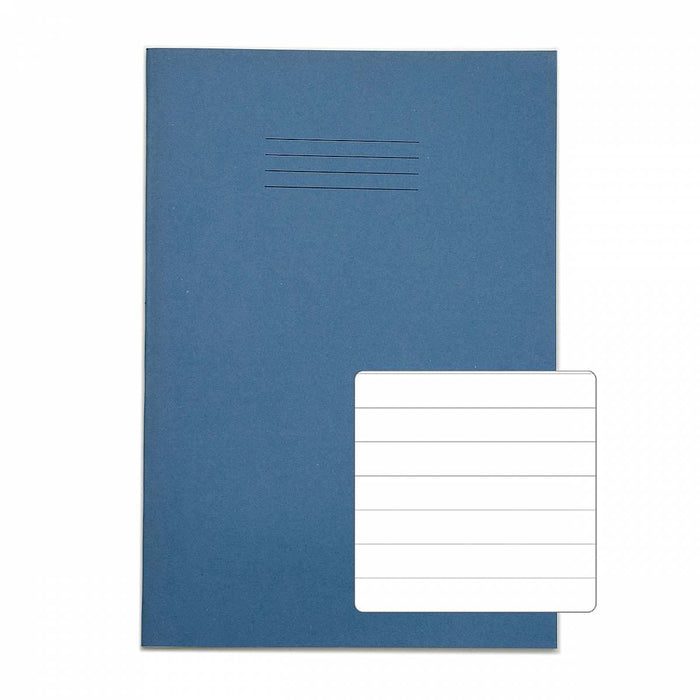 Rhino 13 x 9 A4+ Oversized Exercise Book 40 Page Ruled 12mm Light Blue (Pack 100) - VDU024-260-2