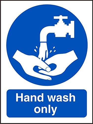 Catering Sign Hand Wash Only Vinyl 30 x 20 cm