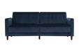 DOREL HOME 3 Seat Sofa BLUE Velvet 2,070.10 (W) x 863.30 (D) x 863.30 (H) mm
