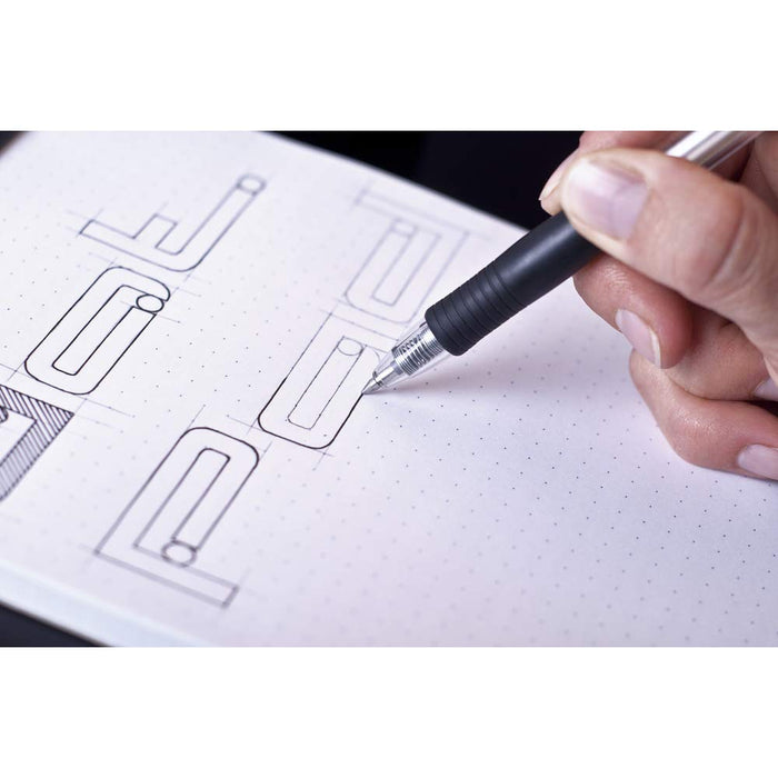 Rhodia Notepad 16559C A5 Dotted Stapled Top Bound Cardboard Soft Cover Black Perforated 160 Pages