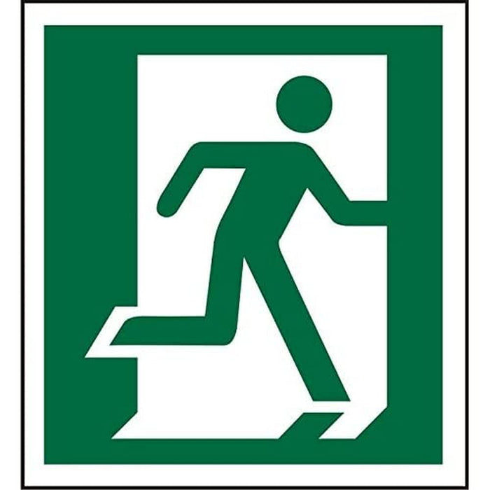 Fire Exit Sign Right Arrow Plastic 10 x 10 cm