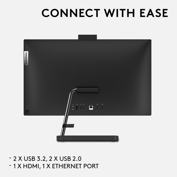 Lenovo IdeaCentre 3 23.8 Inch AMD Ryzen 3 5300U 4GB RAM 512GB AMD Radeon Graphics Windows 11 Home All in One PC