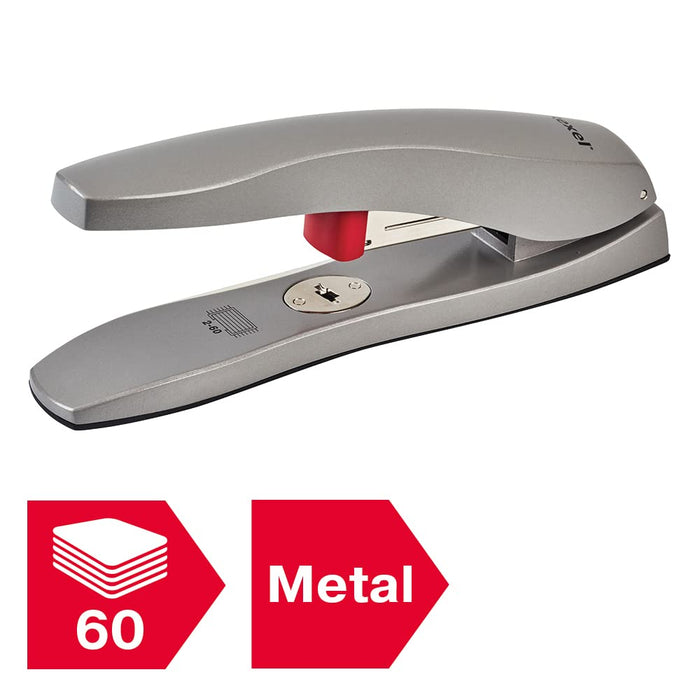 Rexel Odyssey Heavy Duty Stapler 2100048 Low Force Silver 60 Sheets Odyssey Metal