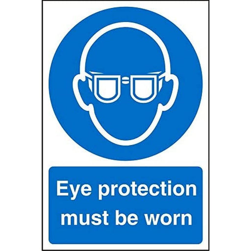 Mandatory Sign Eye Protection Plastic 60 x 40 cm