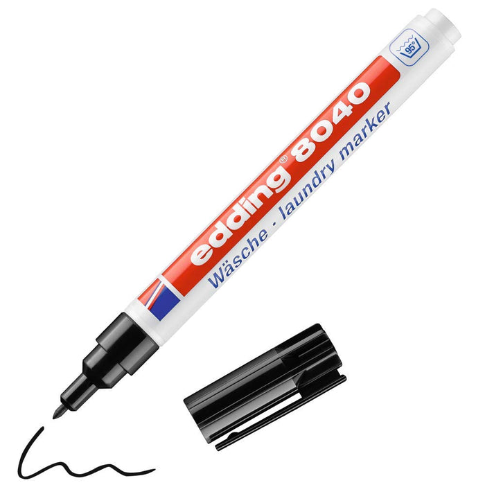 Edding e-80401mm Black Pack of 10Permanent Markers for Fabrics