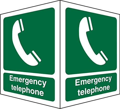 First Aid Sign Emergency Telephone Plastic 20 x 15 cm