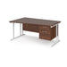 Dams International Wave Desk MC16WLP2WHW 1,600 x 725 x 800 - 990 mm