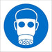 Mandatory Sign Respirators Plastic 20 x 20 cm