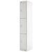 LINK51 Standard Mild Steel Locker with 3 Doors Standard Deadlock Lockable with Key 300 x 450 x 1800 mm Grey