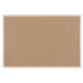 Viking Wall Mountable Cork Board 90 x 60cm Brown
