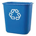 Rubbermaid Recycling Bin Blue 27 Litre Polyethylene 380 x 368 x 265 mm