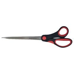 Office Depot Scissors Soft grip Black, Red 260 mm